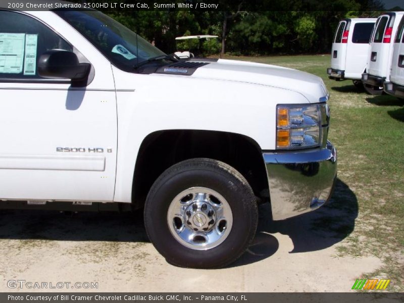 Summit White / Ebony 2009 Chevrolet Silverado 2500HD LT Crew Cab