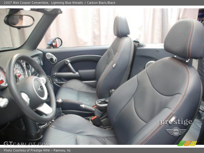 Lightning Blue Metallic / Carbon Black/Black 2007 Mini Cooper Convertible