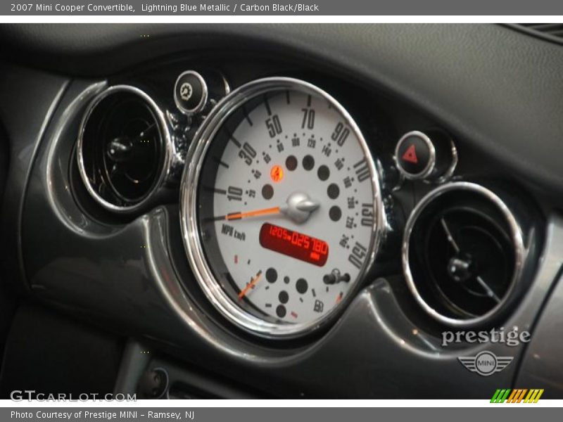 Lightning Blue Metallic / Carbon Black/Black 2007 Mini Cooper Convertible