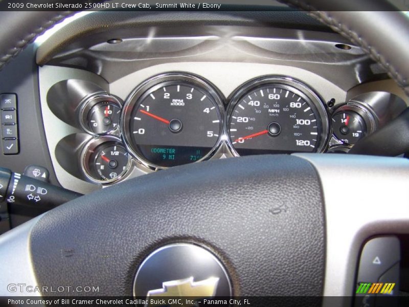 Summit White / Ebony 2009 Chevrolet Silverado 2500HD LT Crew Cab