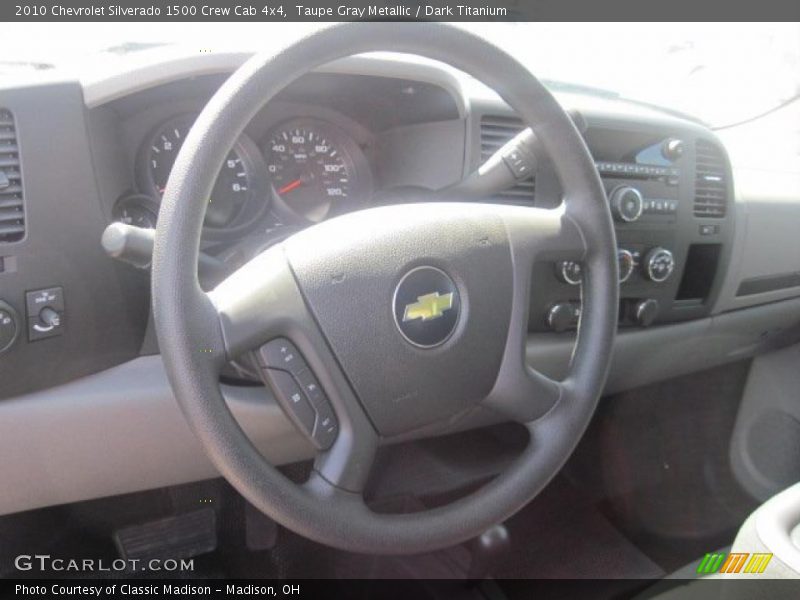 Taupe Gray Metallic / Dark Titanium 2010 Chevrolet Silverado 1500 Crew Cab 4x4