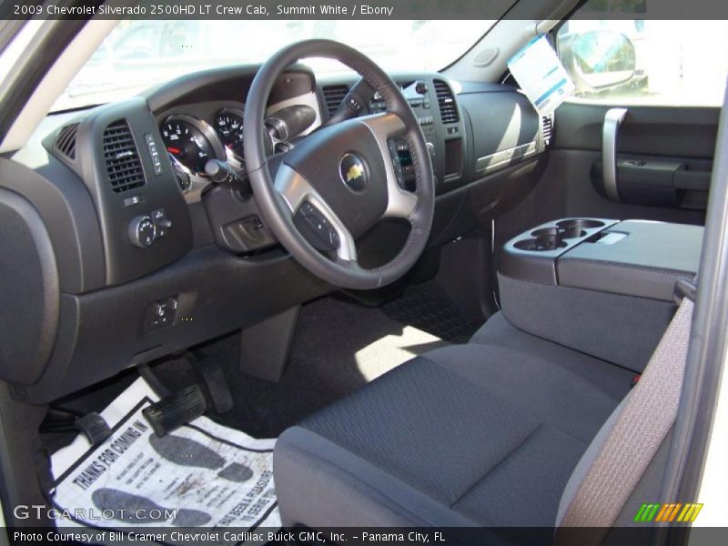 Summit White / Ebony 2009 Chevrolet Silverado 2500HD LT Crew Cab