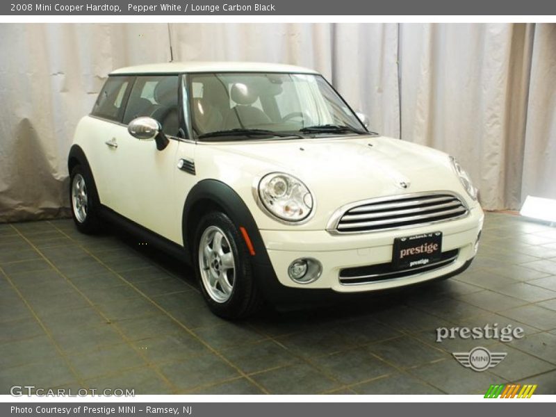 Pepper White / Lounge Carbon Black 2008 Mini Cooper Hardtop