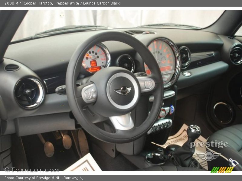 Pepper White / Lounge Carbon Black 2008 Mini Cooper Hardtop