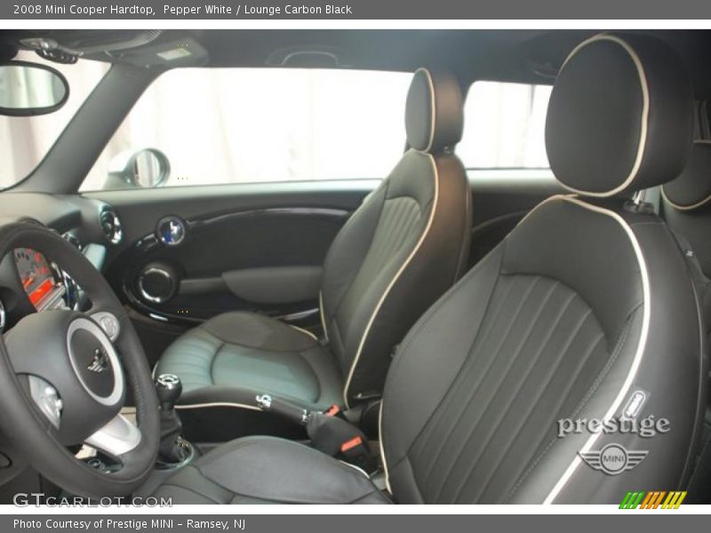 Pepper White / Lounge Carbon Black 2008 Mini Cooper Hardtop
