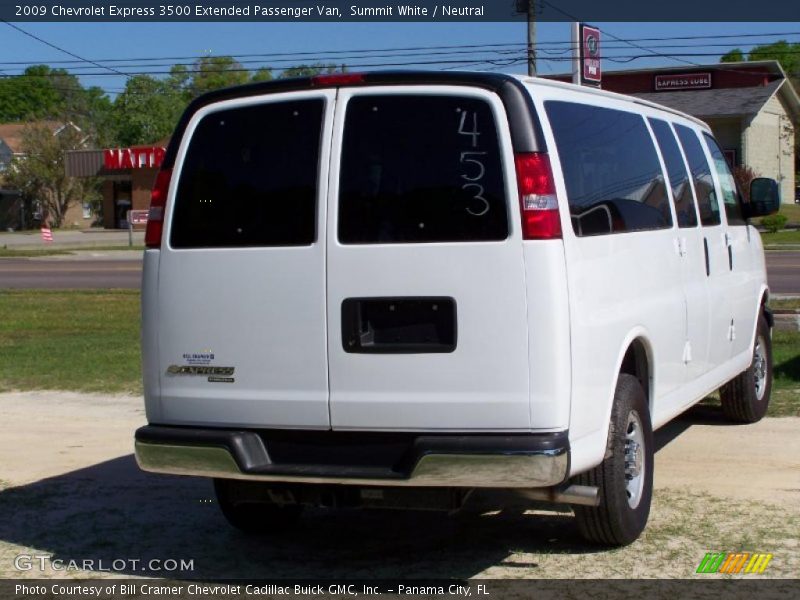 Summit White / Neutral 2009 Chevrolet Express 3500 Extended Passenger Van