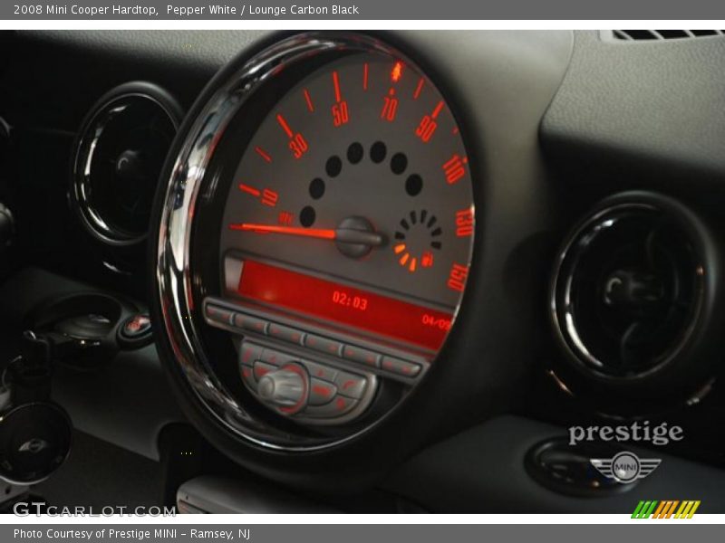 Pepper White / Lounge Carbon Black 2008 Mini Cooper Hardtop