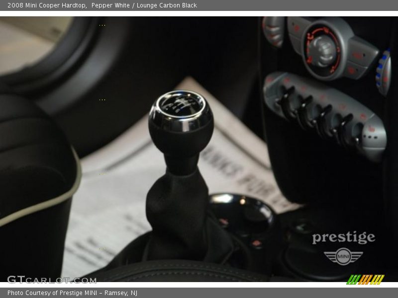 Pepper White / Lounge Carbon Black 2008 Mini Cooper Hardtop