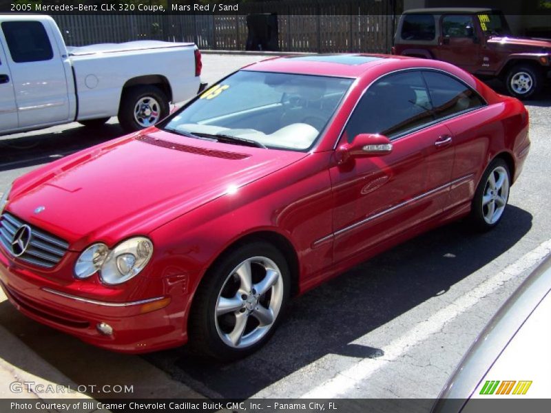 Mars Red / Sand 2005 Mercedes-Benz CLK 320 Coupe