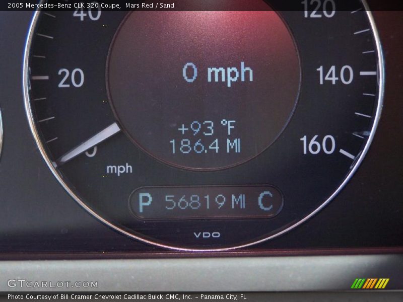 Mars Red / Sand 2005 Mercedes-Benz CLK 320 Coupe