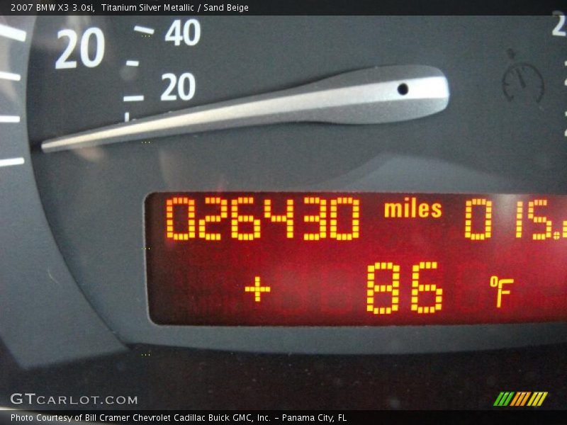 Titanium Silver Metallic / Sand Beige 2007 BMW X3 3.0si