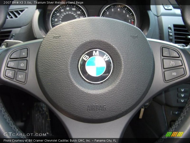 Titanium Silver Metallic / Sand Beige 2007 BMW X3 3.0si