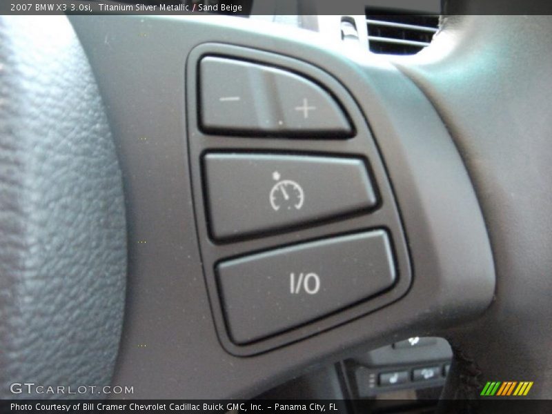 Titanium Silver Metallic / Sand Beige 2007 BMW X3 3.0si