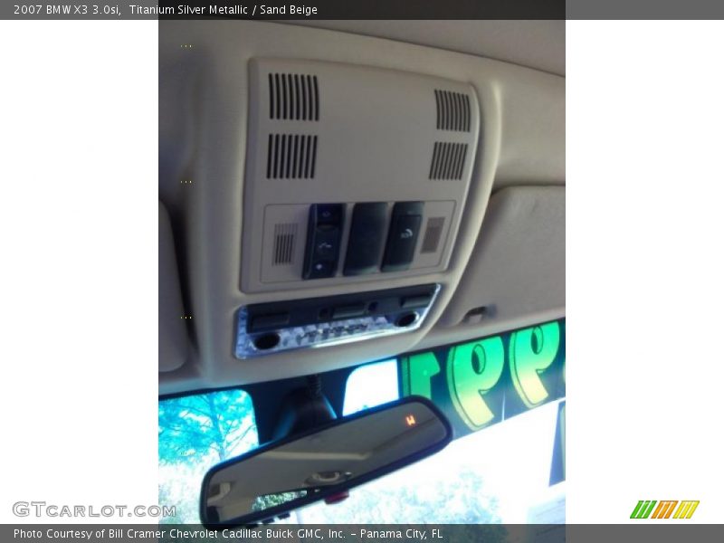 Titanium Silver Metallic / Sand Beige 2007 BMW X3 3.0si