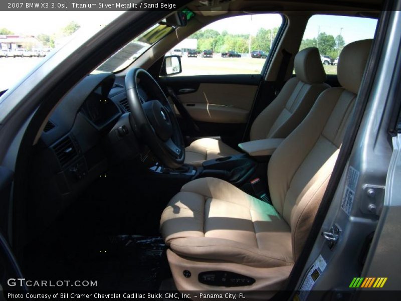 Titanium Silver Metallic / Sand Beige 2007 BMW X3 3.0si