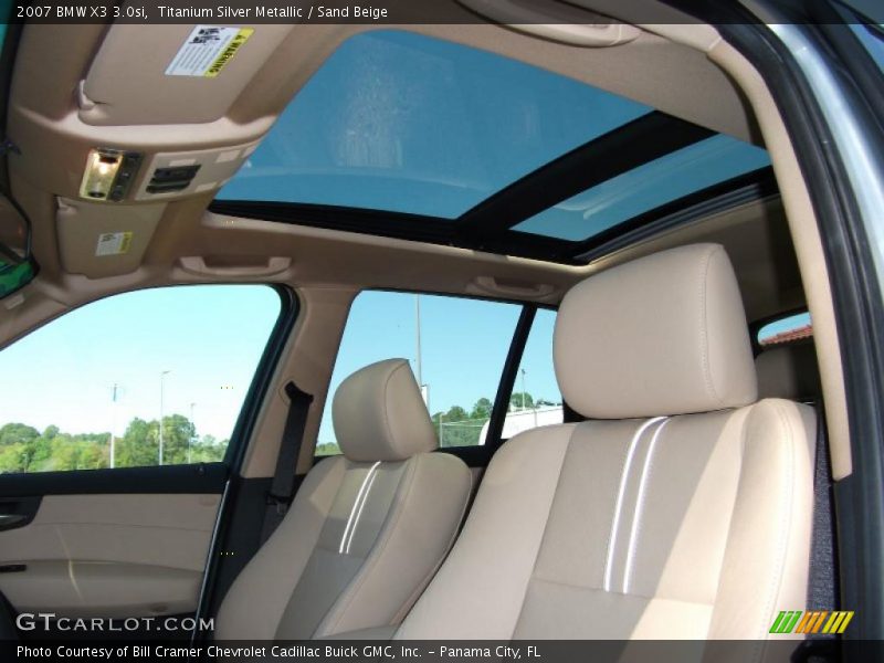 Titanium Silver Metallic / Sand Beige 2007 BMW X3 3.0si