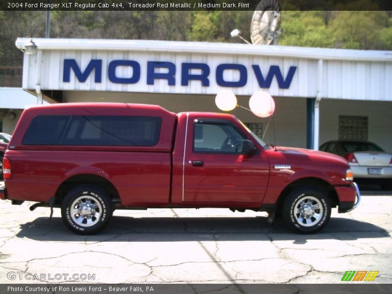 Toreador Red Metallic / Medium Dark Flint 2004 Ford Ranger XLT Regular Cab 4x4