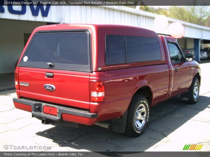 Toreador Red Metallic / Medium Dark Flint 2004 Ford Ranger XLT Regular Cab 4x4