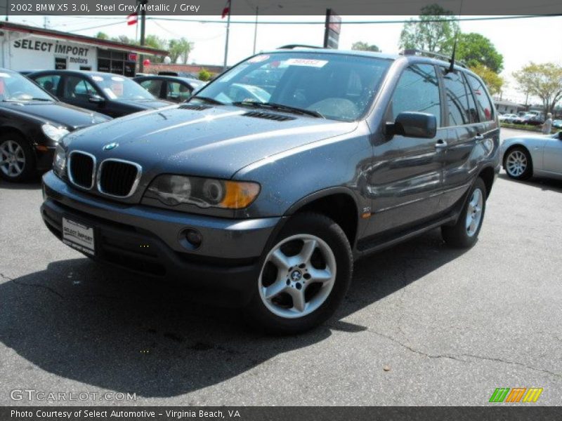 Steel Grey Metallic / Grey 2002 BMW X5 3.0i