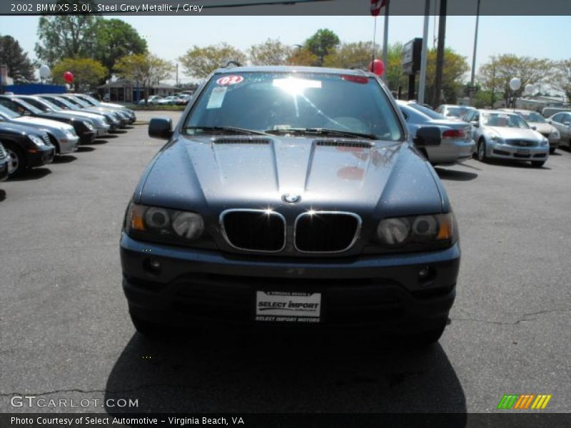 Steel Grey Metallic / Grey 2002 BMW X5 3.0i