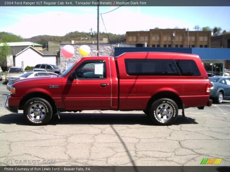 Toreador Red Metallic / Medium Dark Flint 2004 Ford Ranger XLT Regular Cab 4x4