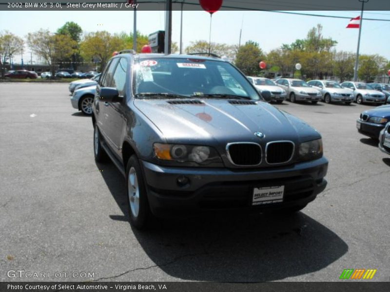 Steel Grey Metallic / Grey 2002 BMW X5 3.0i