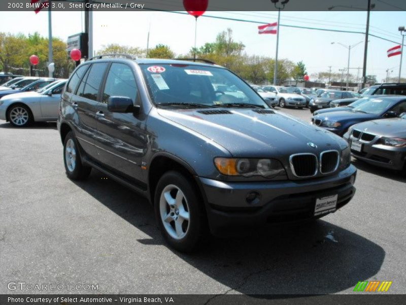 Steel Grey Metallic / Grey 2002 BMW X5 3.0i