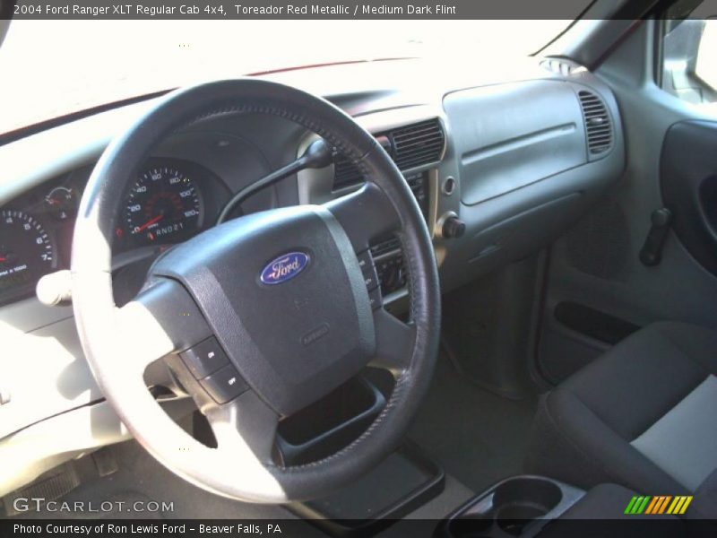 Toreador Red Metallic / Medium Dark Flint 2004 Ford Ranger XLT Regular Cab 4x4