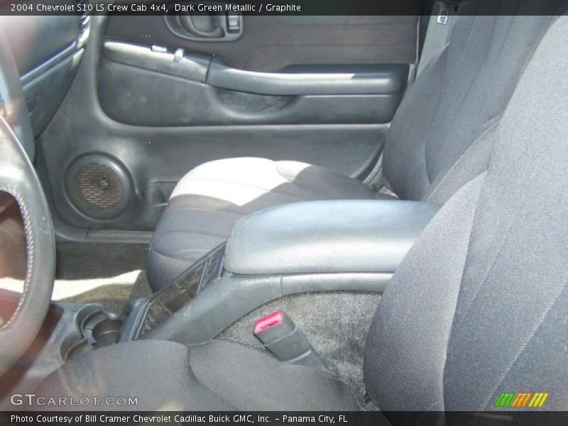 Dark Green Metallic / Graphite 2004 Chevrolet S10 LS Crew Cab 4x4