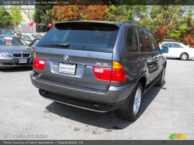 Steel Grey Metallic / Grey 2002 BMW X5 3.0i