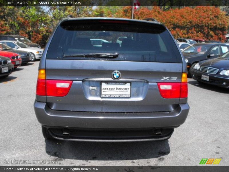 Steel Grey Metallic / Grey 2002 BMW X5 3.0i
