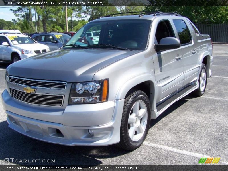 Silver Birch Metallic / Ebony 2008 Chevrolet Avalanche LTZ