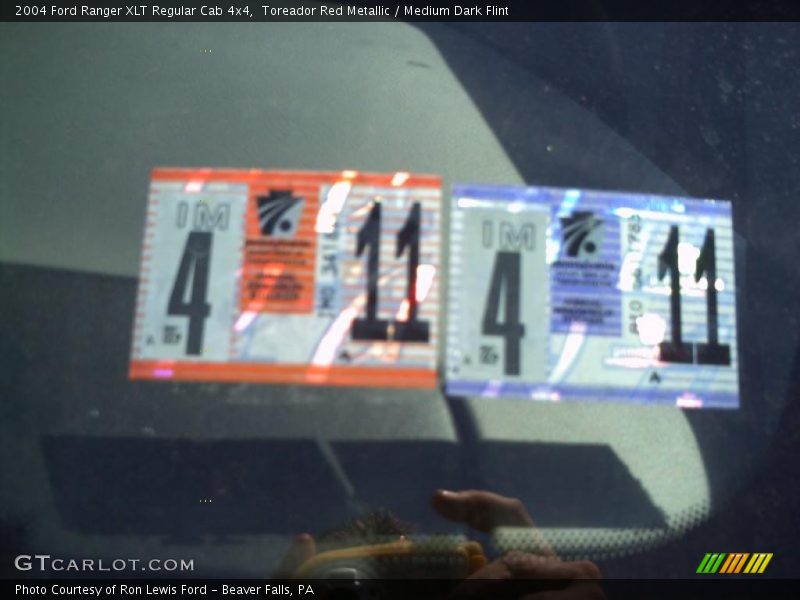 Toreador Red Metallic / Medium Dark Flint 2004 Ford Ranger XLT Regular Cab 4x4