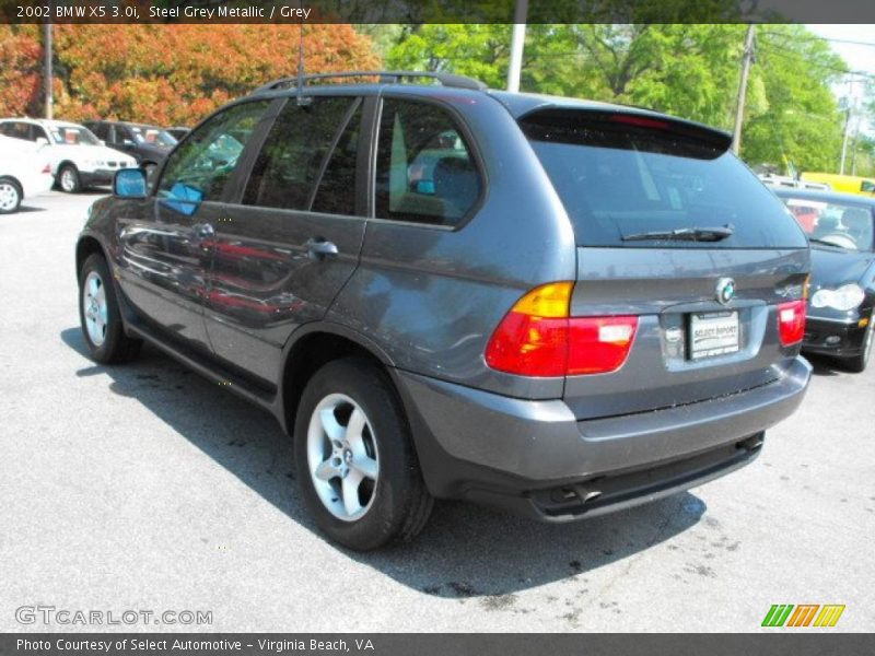 Steel Grey Metallic / Grey 2002 BMW X5 3.0i