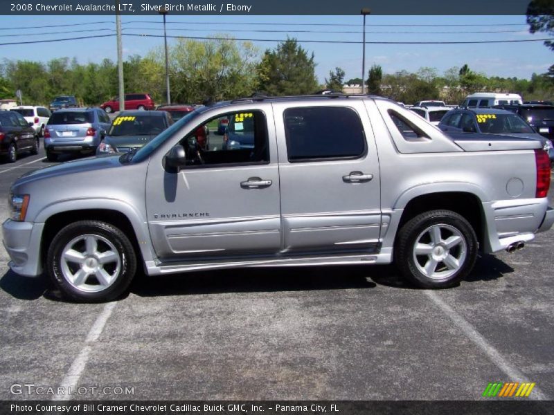 Silver Birch Metallic / Ebony 2008 Chevrolet Avalanche LTZ