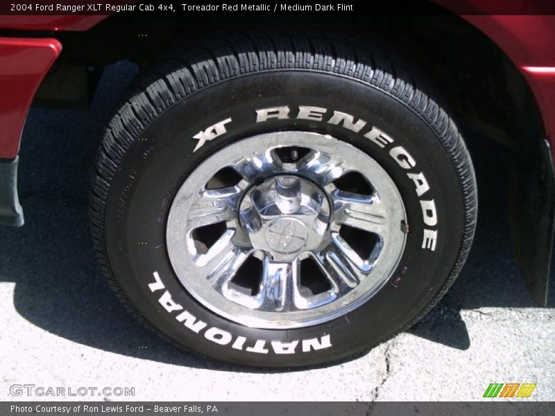 Toreador Red Metallic / Medium Dark Flint 2004 Ford Ranger XLT Regular Cab 4x4