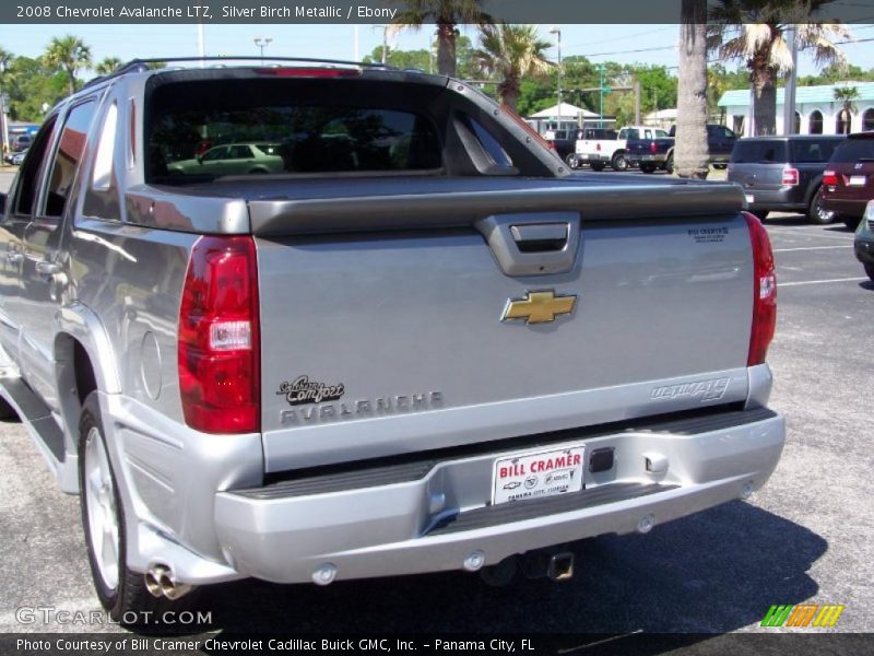 Silver Birch Metallic / Ebony 2008 Chevrolet Avalanche LTZ