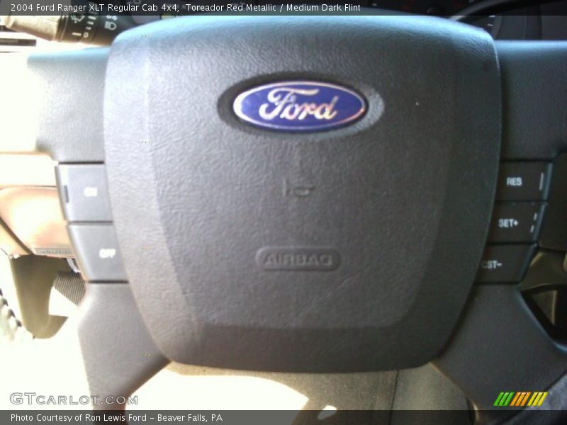 Toreador Red Metallic / Medium Dark Flint 2004 Ford Ranger XLT Regular Cab 4x4
