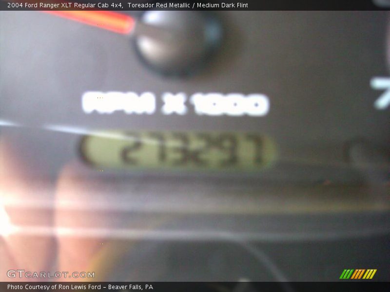 Toreador Red Metallic / Medium Dark Flint 2004 Ford Ranger XLT Regular Cab 4x4