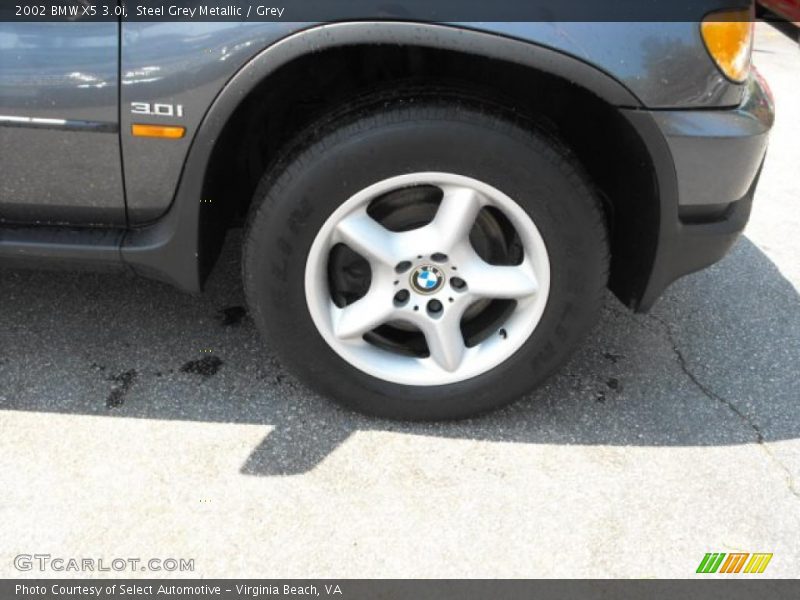 Steel Grey Metallic / Grey 2002 BMW X5 3.0i