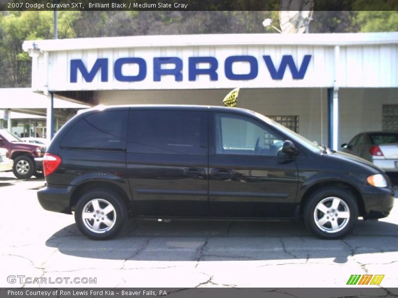 Brilliant Black / Medium Slate Gray 2007 Dodge Caravan SXT