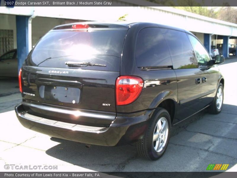 Brilliant Black / Medium Slate Gray 2007 Dodge Caravan SXT