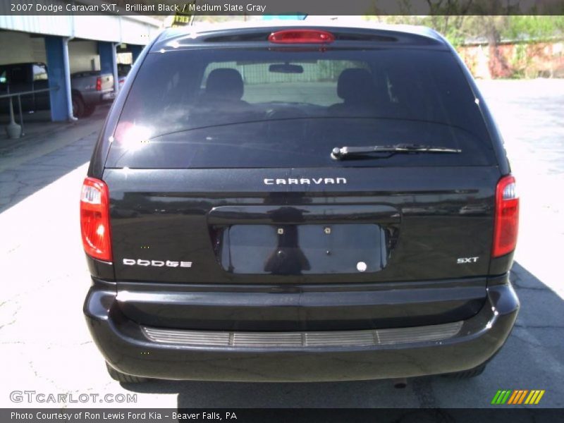 Brilliant Black / Medium Slate Gray 2007 Dodge Caravan SXT