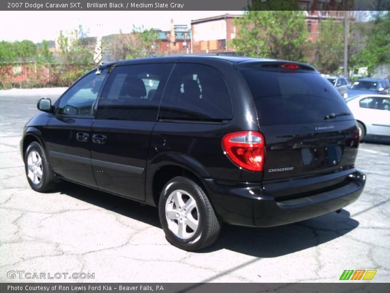 Brilliant Black / Medium Slate Gray 2007 Dodge Caravan SXT