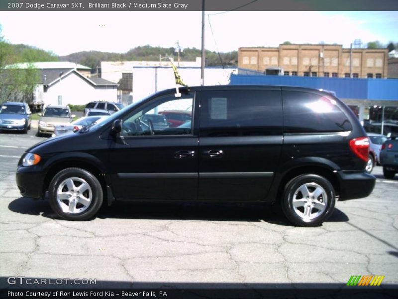 Brilliant Black / Medium Slate Gray 2007 Dodge Caravan SXT
