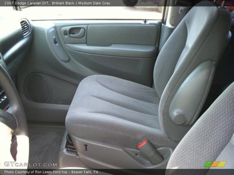 Brilliant Black / Medium Slate Gray 2007 Dodge Caravan SXT