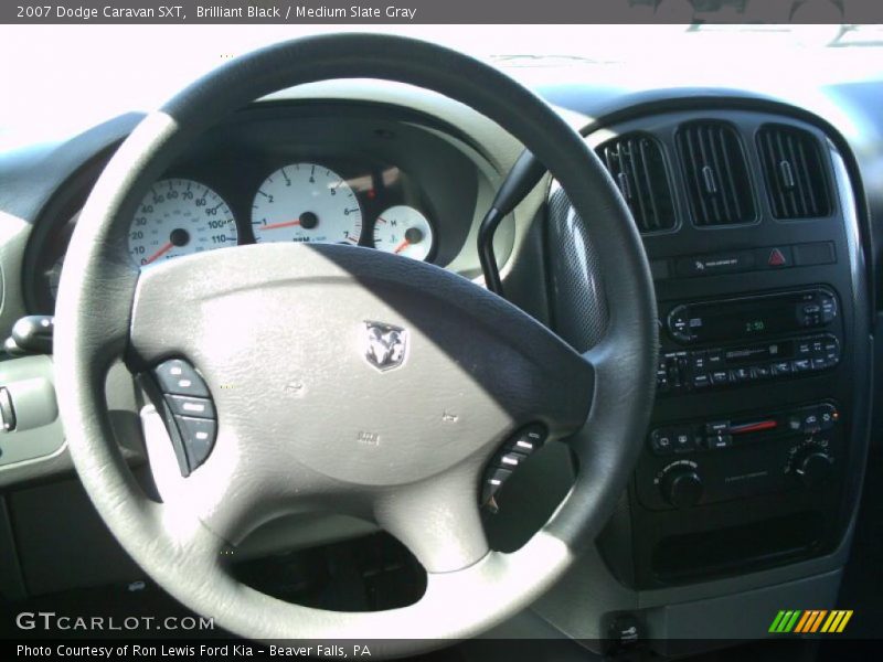 Brilliant Black / Medium Slate Gray 2007 Dodge Caravan SXT