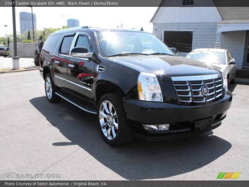 Black Raven / Ebony/Ebony 2007 Cadillac Escalade ESV AWD