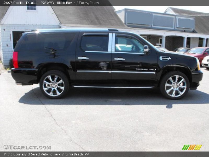 Black Raven / Ebony/Ebony 2007 Cadillac Escalade ESV AWD