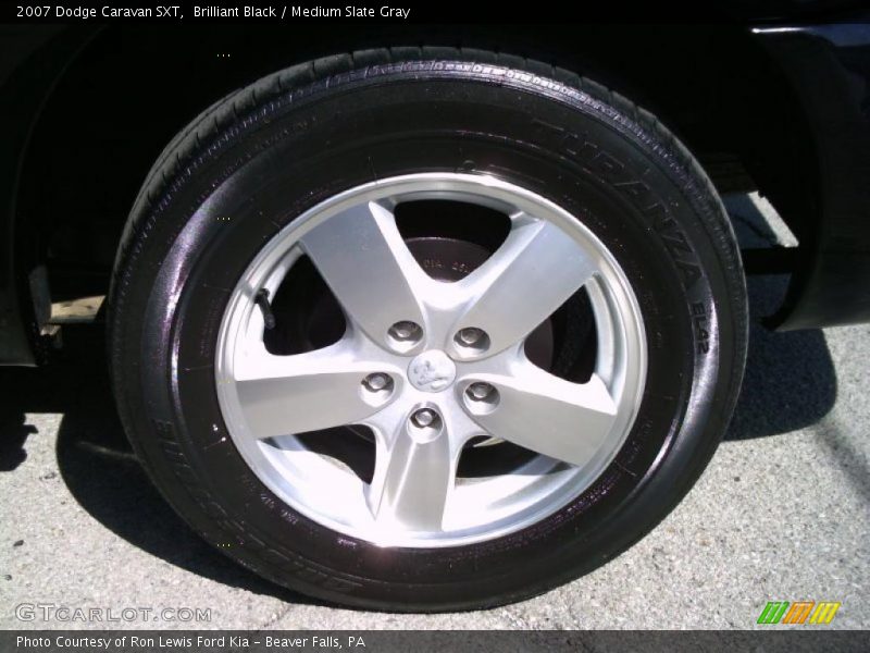Brilliant Black / Medium Slate Gray 2007 Dodge Caravan SXT